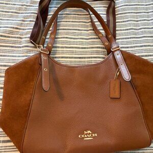 Coach Meadow Leather and Suede Shoulder Bag
